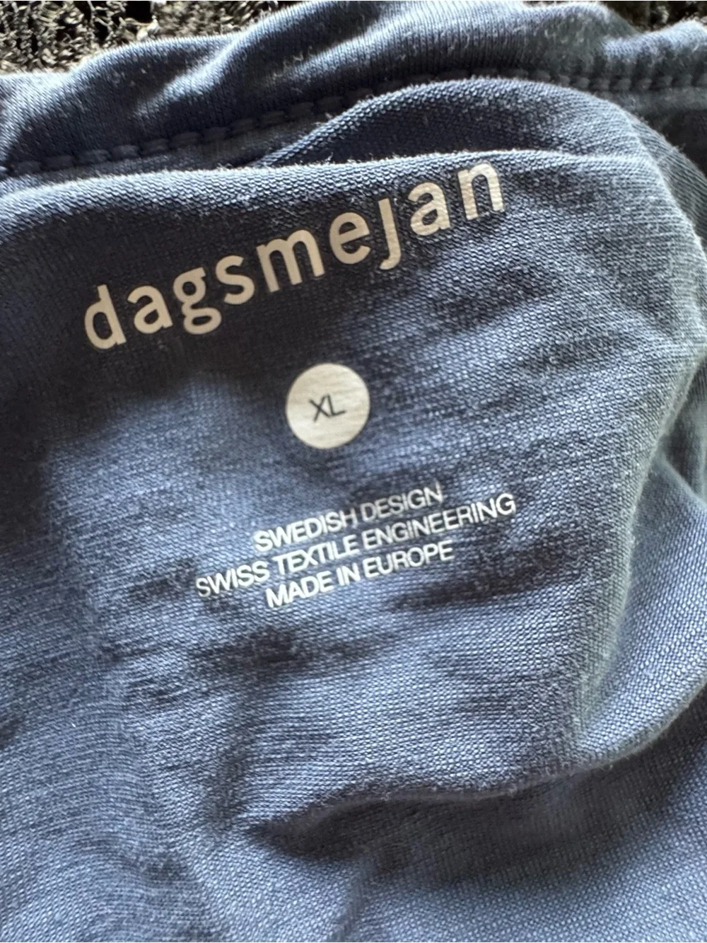 Dagsmejan Blue Nattcool Sleep Tech Pajama Shirt Womens XL